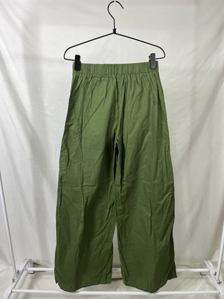 Elephant-Leg Slit Pants