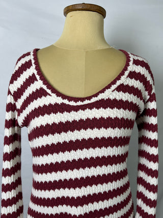 Cherry Stripe Knit Dress