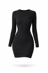 Backless Ribbed Dress