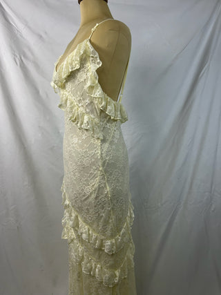 Lace Ruffle Maxi Dress
