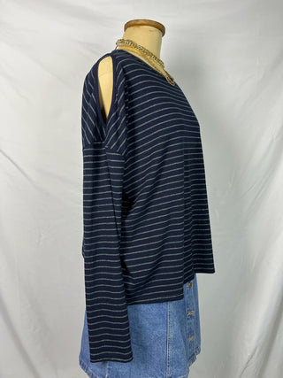 Striped Off-Shoulder Top