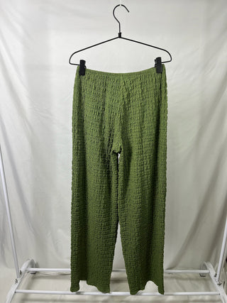 Olive Textured Pants