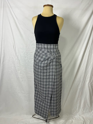 Smart Checkered Skirt