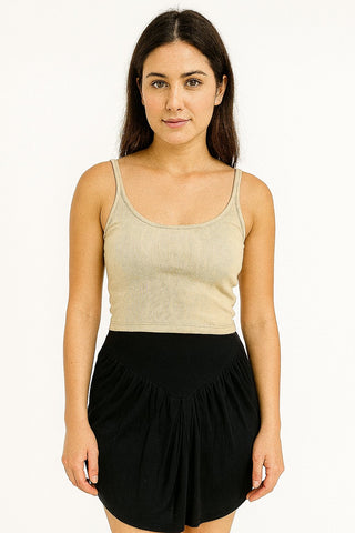 Gathered Mini Skirt