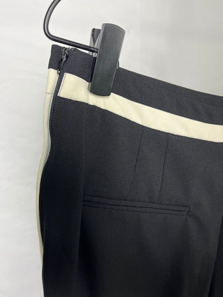 Black&White Side Striped Pants