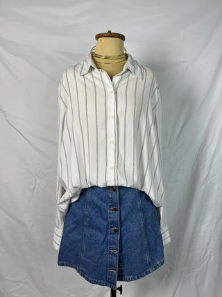 Pinstripe Button-Up