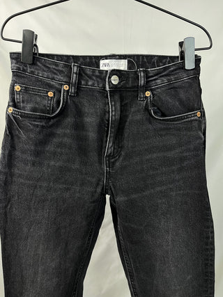 Dark Wash Straight-Leg Jeans