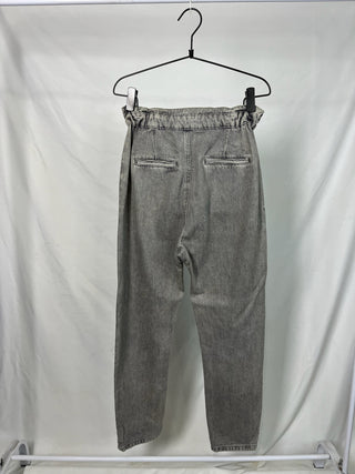 Stone-Wash Paperbag Jeans