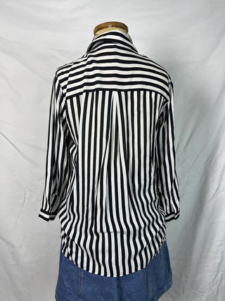 Bold Moves Striped Button-Up