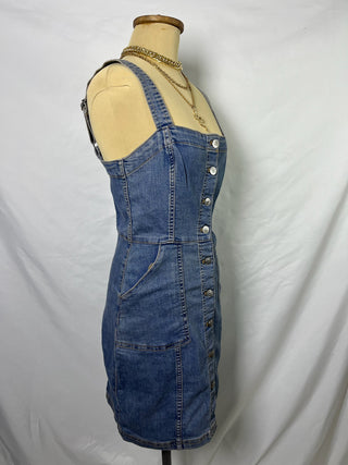 Button Up Mini Denim Dress