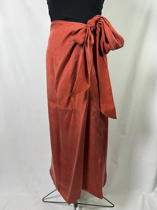 Rusty Wrap Skirt