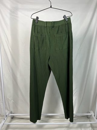 Pleated Power Pants