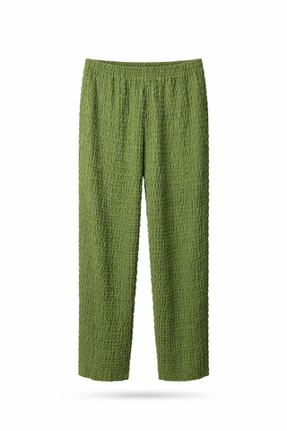 Olive Textured Pants