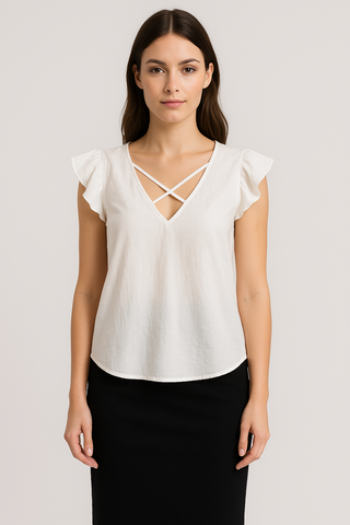 Crisscross Top Blouse