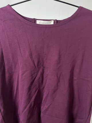 Plum Back Detail Croptop