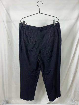 Navy Pine-stripe Pants