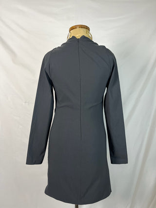 Structured Slate Dress