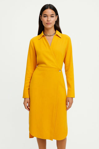 Cross Collared Dress