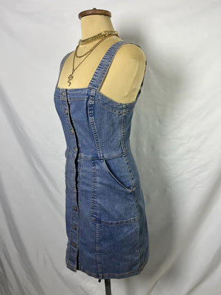Button Up Mini Denim Dress