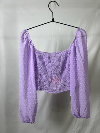 Lavender Smocked Croptop