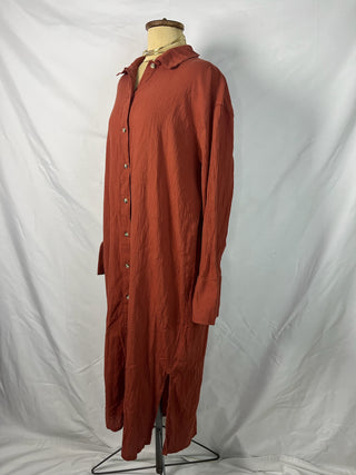 Rust Textured Dress