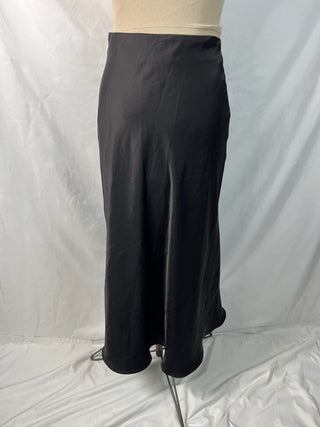 Black Satin Skirt