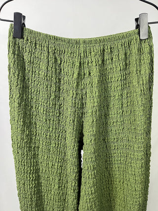 Olive Textured Pants