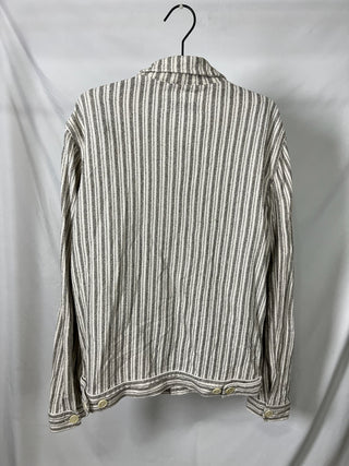 Striped Textured Neat Jacket