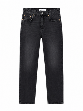 Dark Wash Straight-Leg Jeans