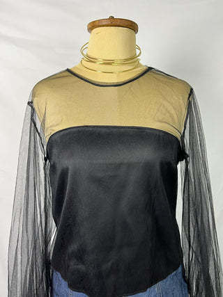 Midnight Mesh Top