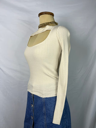 Cutout Knit Top