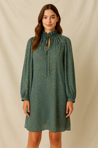 Gold Speckled Dress