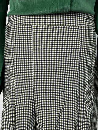 Gingham A-Line Skirt