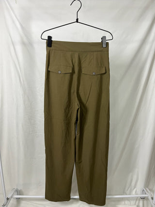 Pleated Wide-Leg Trousers
