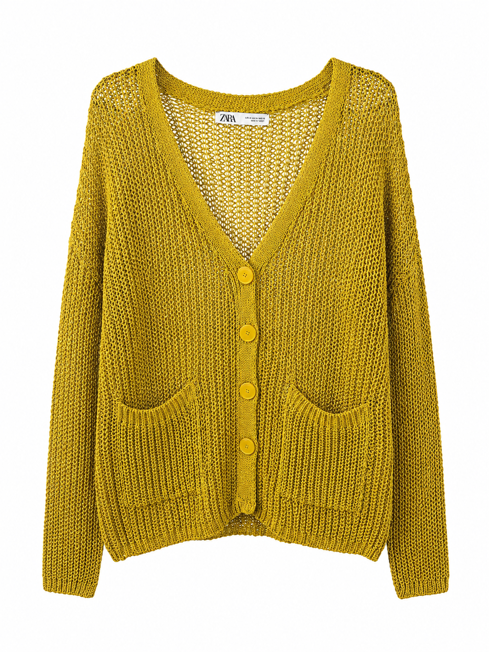 Open-Knit V-Cardigan