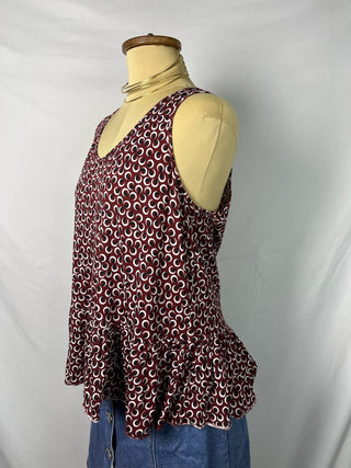 Circle Peplum Tank Top