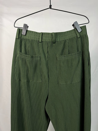 Pleated Power Pants