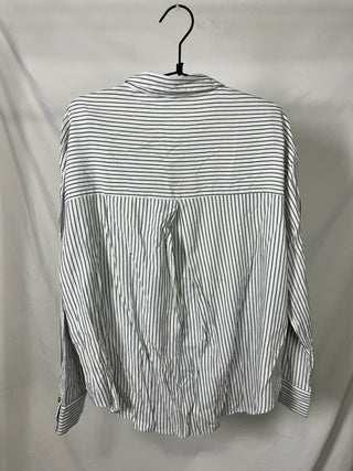 Pinstripe Button-Up Chemise