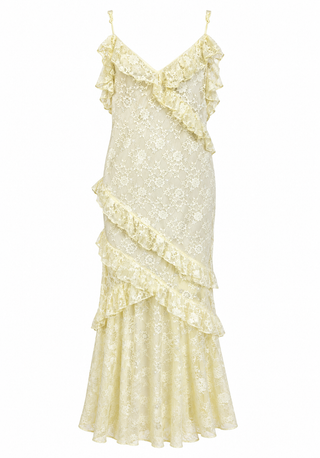 Lace Ruffle Maxi Dress