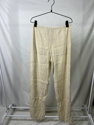 Beige Crinkly Lounge Pants