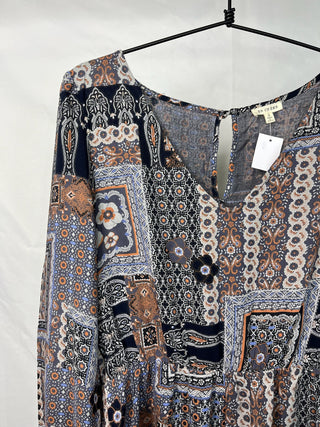 Boho Patchwork Romper