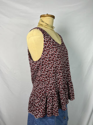 Circle Peplum Tank Top