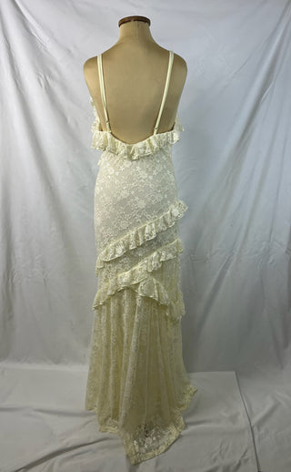 Lace Ruffle Maxi Dress