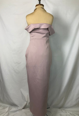 Off-Shoulder Slit Dress