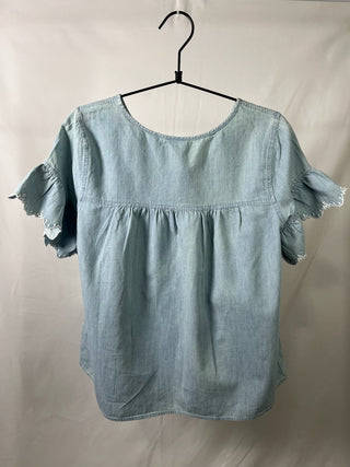 Cloudy Denim Blousetop