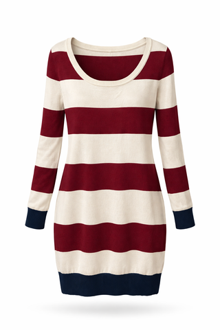 Vintage Striped Knit Sweater