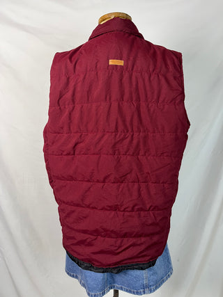 Burgundy Puffer Vest