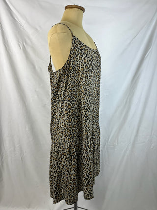 Leopard Print Swing Cami Dress