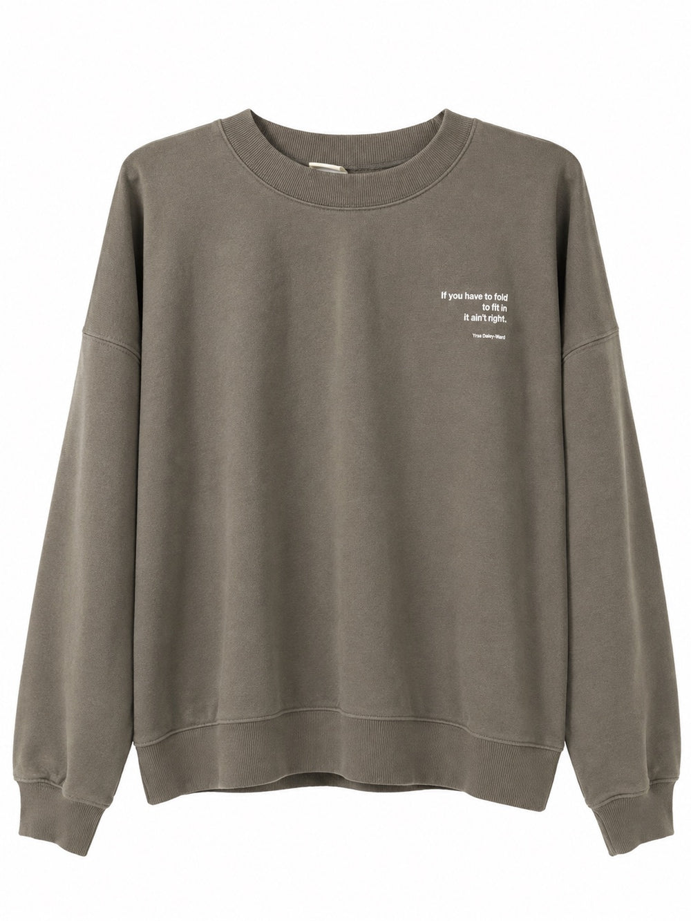 Greyish Oversized Crewneck