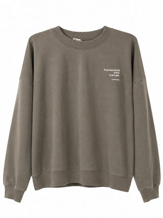 Greyish Oversized Crewneck